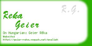 reka geier business card